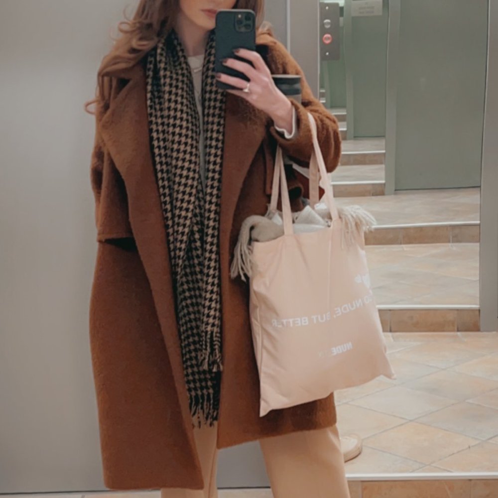 Vintage Brown Teddy Trench